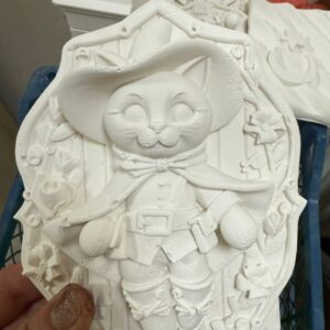 çizmeli kedi ham boyanabilir obje