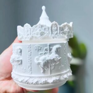 atlı karınca kapaklı kutu boyanabilir obje no8